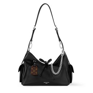 Louis Vuitton CarryAll Cargo PM Bag In Lambskin M24861 Black