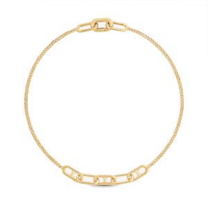Louis Vuitton LV Chain Necklace In Metal Gold