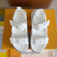Louis Vuitton Archlight Sandals Women Calf Leather Grey