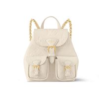 Louis Vuitton Backup Backpack In Monogram Empreinte Leather M47106 Beige