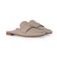 Louis Vuitton LV Capri Mules Women Grained Calf Leather 1AC7QN Grey