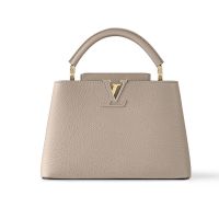Louis Vuitton Capucines BB Handbag In Taurillon Leather M94634 Grey