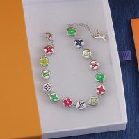 Louis Vuitton Colours Beaded Bracelet In Metal Silver
