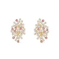 Louis Vuitton LV Corail Earrings In Metal with Crystals M01631 Gold