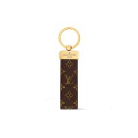 Louis Vuitton Dragonne Keyring In Monogram Leather M65221 Brown