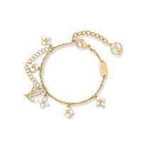 Louis Vuitton LV Floragram Bracelet In Metal M0940A Gold