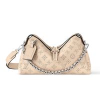 Louis Vuitton Hand It All PM Handbag In Monogram Perforated Calfskin M24114 Beige