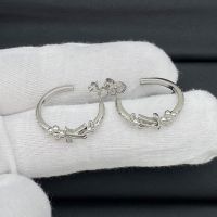 Louis Vuitton LV Iconic Earrings In Metal with Crystals M01841 Silver