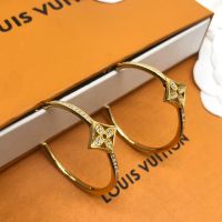 Louis Vuitton Idylle Blossom Earrings In Metal with Crystals Q96838 Gold