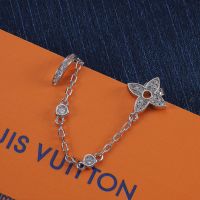 Louis Vuitton Idylle Blossom Earrings In Metal with Crystals Q96836 Silver