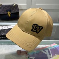 Louis Vuitton LV Fall Signature Baseball Cap In Cotton Khaki