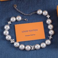 Louis Vuitton My Mix Pearl Necklace In Metal M01628 Silver