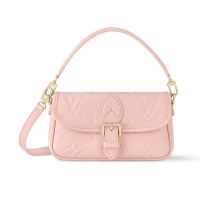 Louis Vuitton Nano Diane Handbag In Monogram Empreinte Leather M83566 Pink