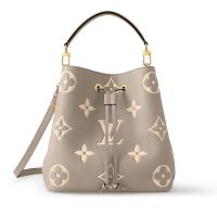 Louis Vuitton NeoNoe MM Bucket Bag In Monogram Empreinte Leather M45555 Grey