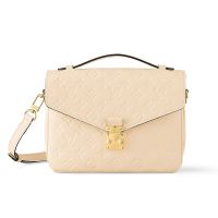 Louis Vuitton Pochette Metis Handbag In Monogram Empreinte Leather M46552 Beige