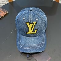 Louis Vuitton LV Signature Baseball Cap In Denim Blue