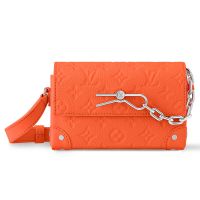 Louis Vuitton Steamer Wearable Wallet In Taurillon Monogram Leather M82916 Orange