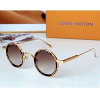 Louis Vuitton Super Vision Round Sunglasses In Metal Z2223U Tortoise
